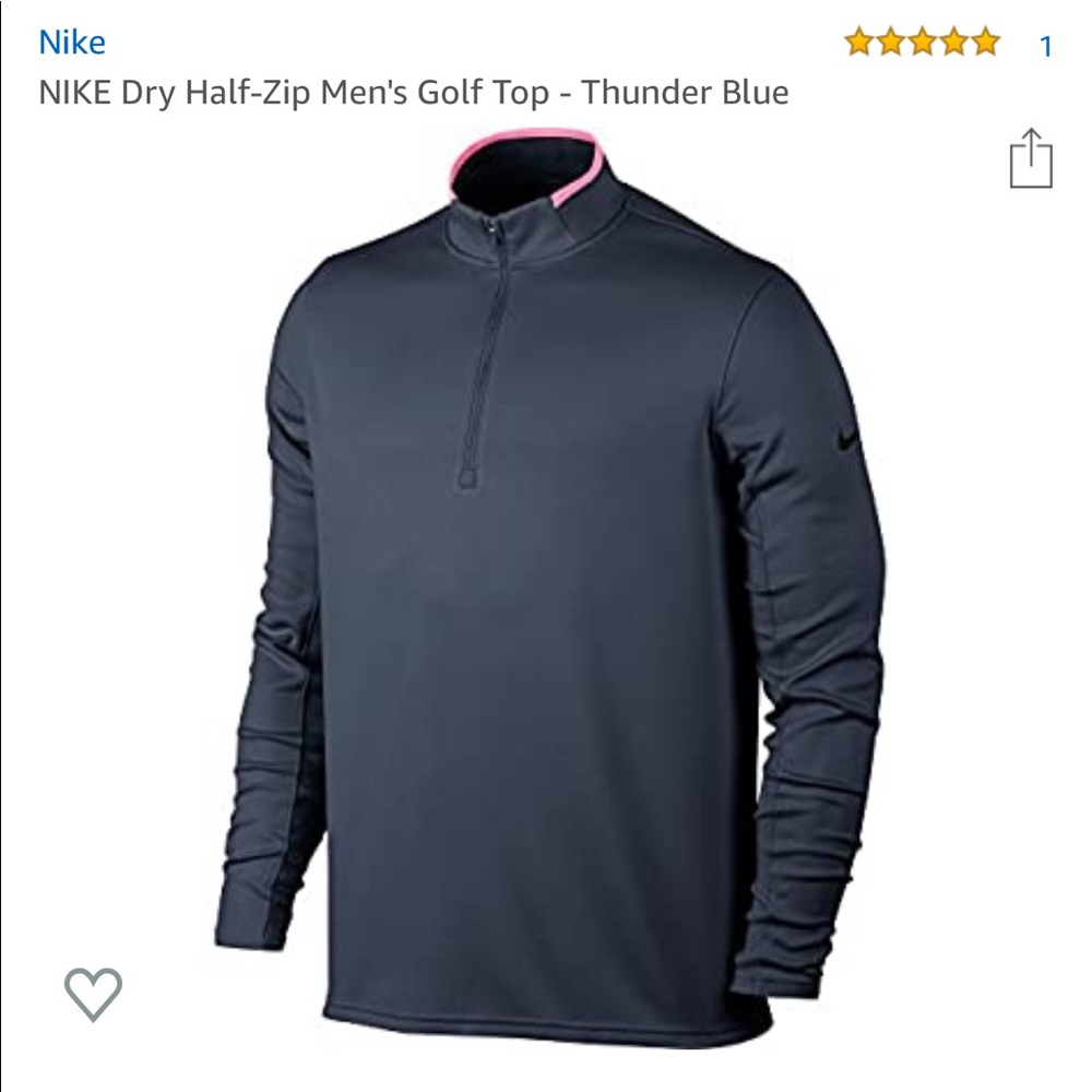 Nike Dri Fit half zip golf shirt